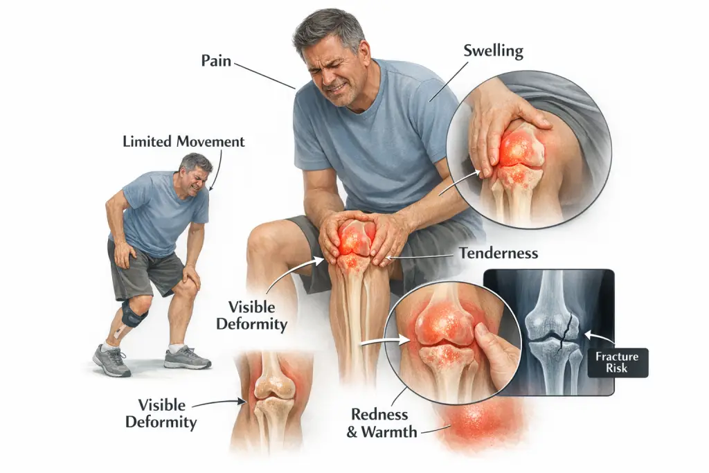 GCT ke Common Symptoms:
Pain (Dard)
