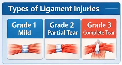 Types of Ligament Injuries